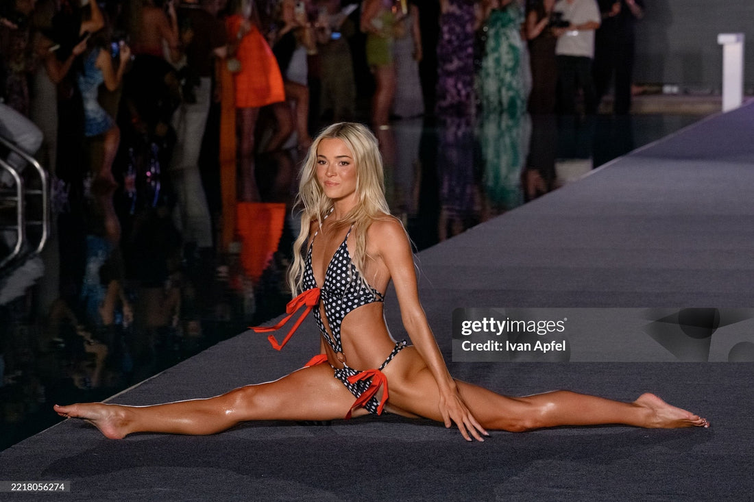 Gabriela Pires Beachwear Featured at SI Swimsuit Runway with Olivia Dunne During Miami Swim Week 2025