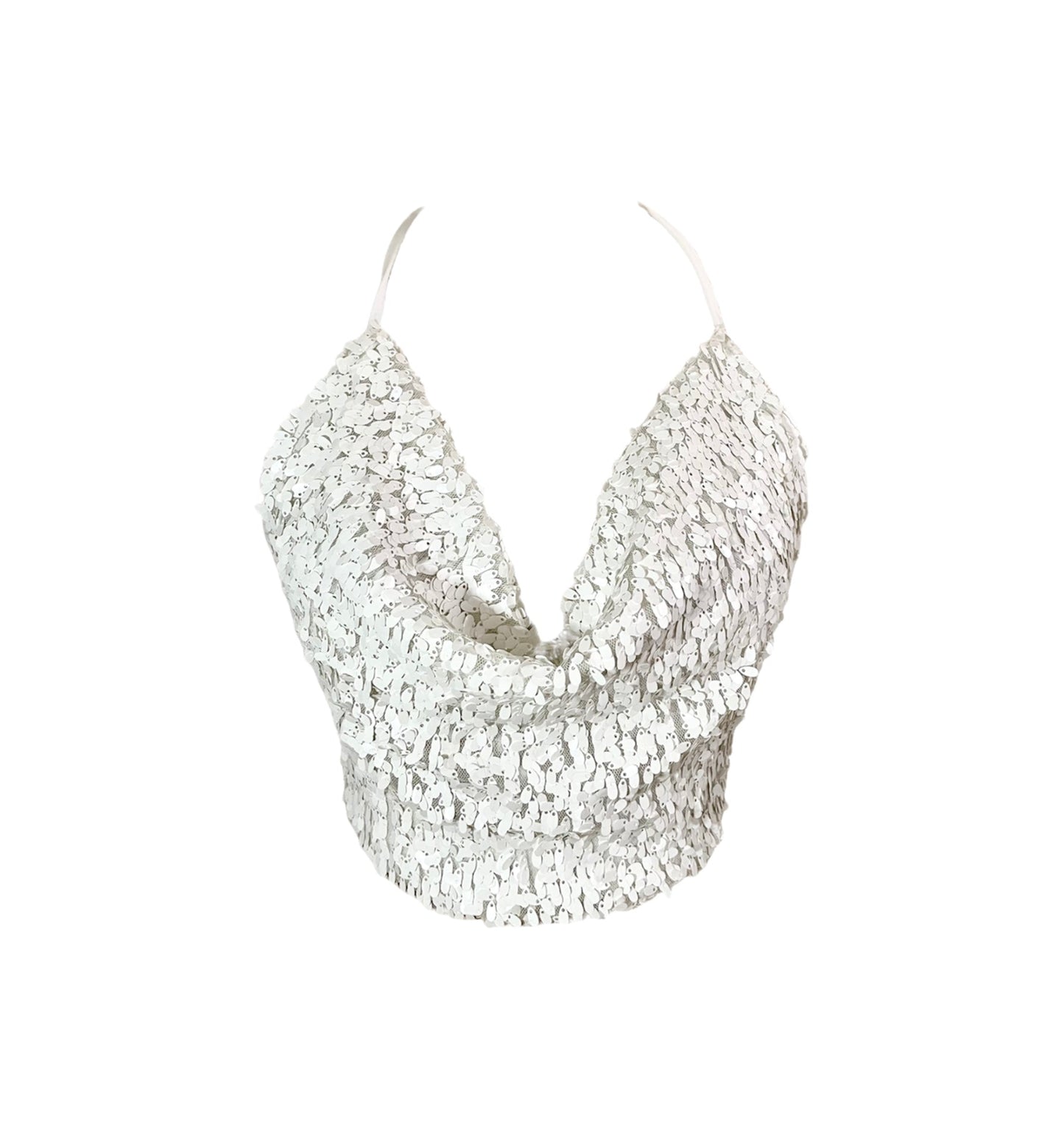 Anabella Sequined Crop Top - Gabriela Pires Beachwear