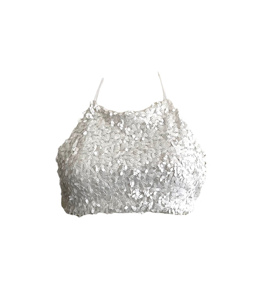 Luxury Sequined Crop Top - Gabriela Pires Beachwear